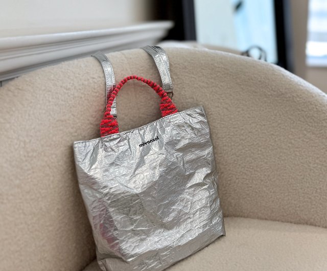 Miyansol Lightweight Wrinkled Mini Tote Bag (With Shoulder