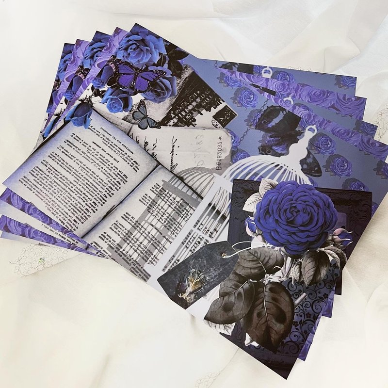 Gothic Rose_Blue - Other - Paper Blue