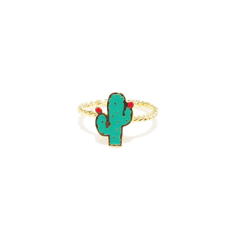 Cactus Ring - 戒指 - 貴金屬 綠色
