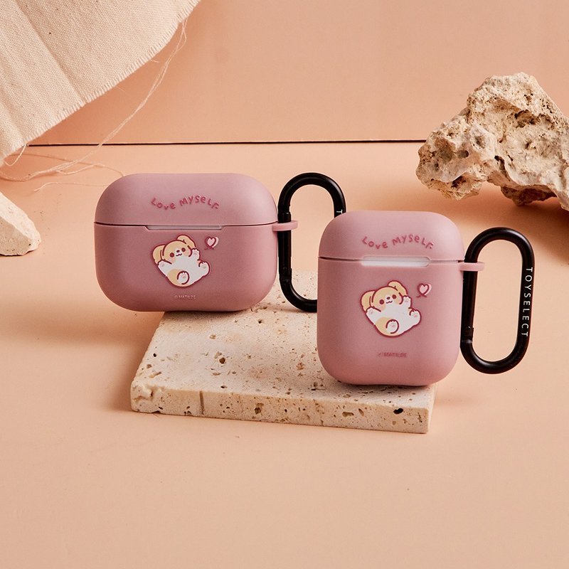 Corgi Kaka love yourself AirPods protective cover - ที่เก็บหูฟัง - พลาสติก หลากหลายสี