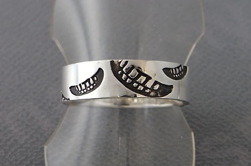 smile_mammy smile stamp ring_S ( s_m-R.10) 微笑 笑 印 銀 環 戒指 指环 對 jewelry sterling silver pair
