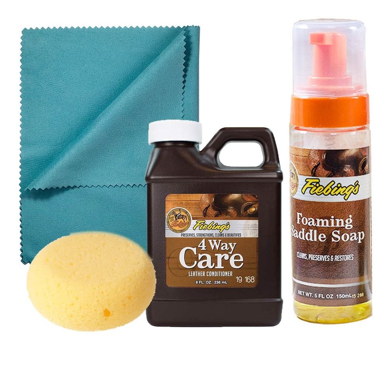 美國菲繽FIEBING 皮椅沙發清潔保養組 皮革保養 皮椅清潔 座椅 - 鞋墊/周邊 - 其他材質 