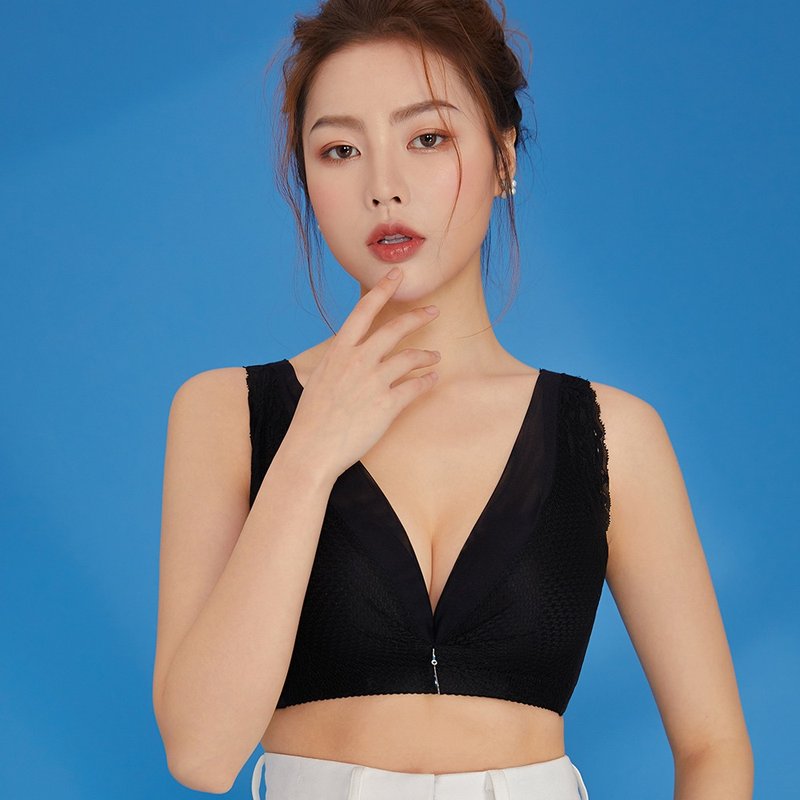 Olivia 無鋼圈加大碼集中拉提柔棉內衣-3色 - 女內衣褲 - 尼龍 