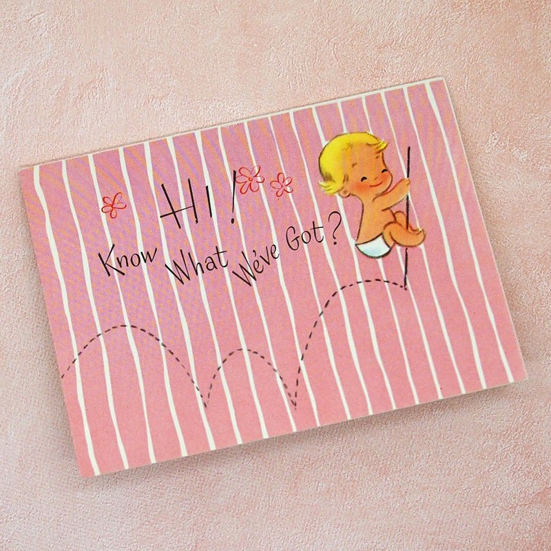 迷你卡片 - 卡片/明信片 - 紙 粉紅色