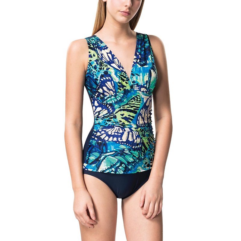 Summer functional triangle swimwear (non-detachable pad. Cap) - Women's Swimwear - Nylon Green