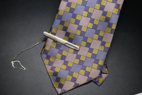 壞紳士 復古花磚真絲領帶/小方塊百搭necktie