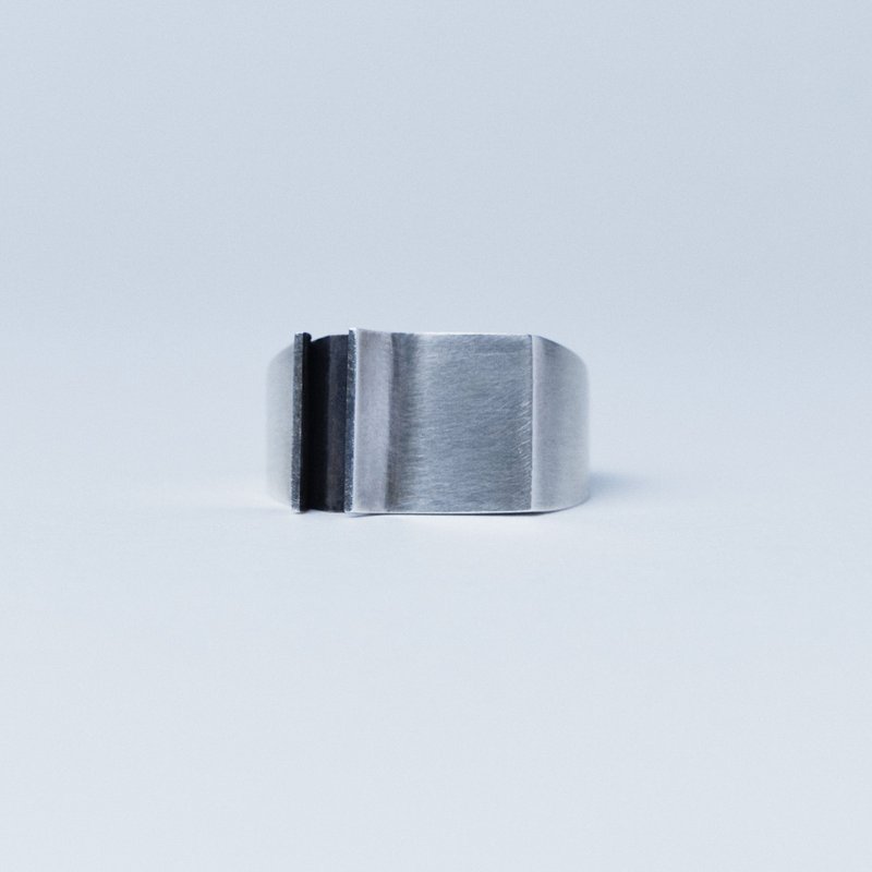 Void square ring - General Rings - Sterling Silver Silver