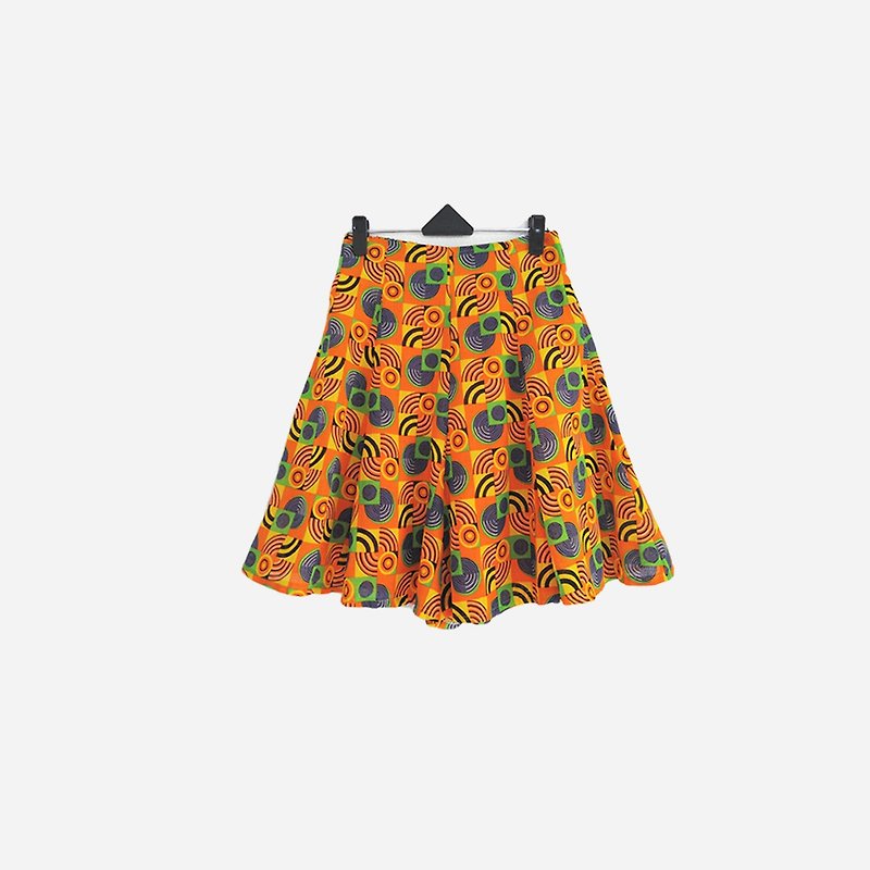 Dislocation vintage / geometric pop hakama no.715 vintage - Women's Pants - Polyester Orange