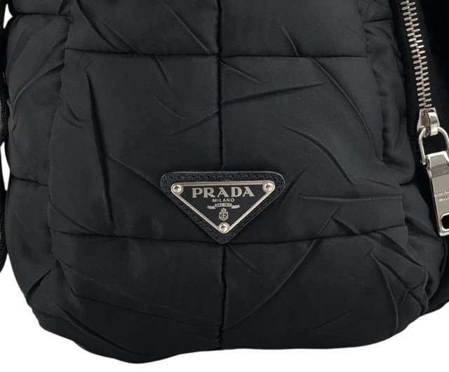 日本直送 名牌中古包 】PRADA プラダ ショルダーバッグ ブラック