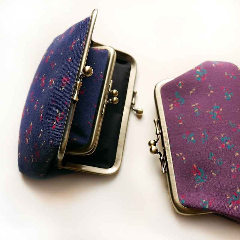 Ajijin mouth gold buns mother bag / purse [made in Taiwan] - Coin Purses - Other Metals Purple