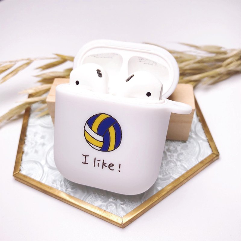 Customized | Volleyball Airpods Protective Case - Headphones & Earbuds Storage - Plastic 