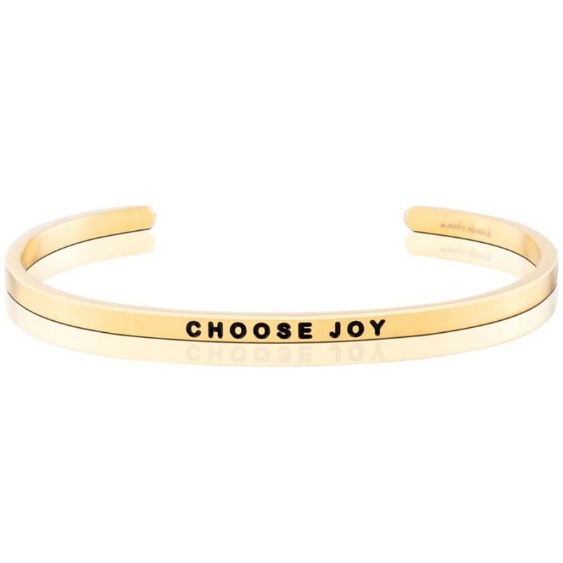 Mantraband - CHOOSE JOY - สร้อยข้อมือ - โลหะ หลากหลายสี