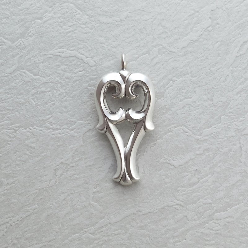 925 silver Squash blossom pendant - Necklaces - Sterling Silver Silver