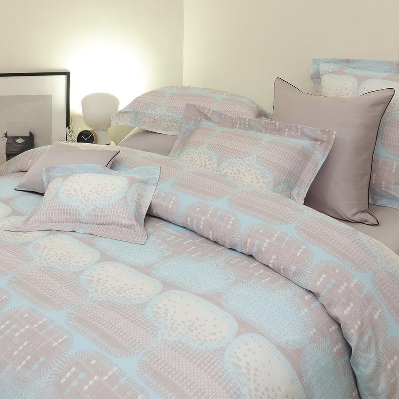 頂極天絲床組 迷幻藍調 100%天絲萊賽爾60支 單人/雙人/加大/特大 - 寢具/床包 - 其他材質 