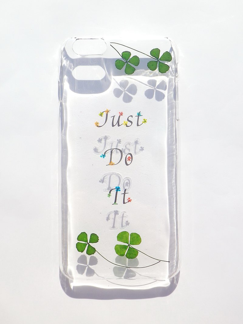 Pressed flower phone case, iPhone 6 plus,iPhone 6S plus, Just do it. - Phone Cases - Plastic 