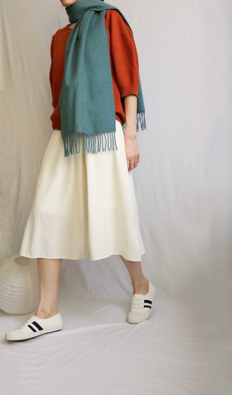 Light wool with 10% lambswool fringed scarf - bird - ผ้าพันคอ - ขนแกะ 