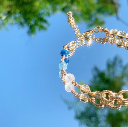 アクアマリン×シトリン♡ ྀི天然石ブレスレット♡ ྀི 楽天市場】パワーストーン ブレスレット シトリン・アクアマリン