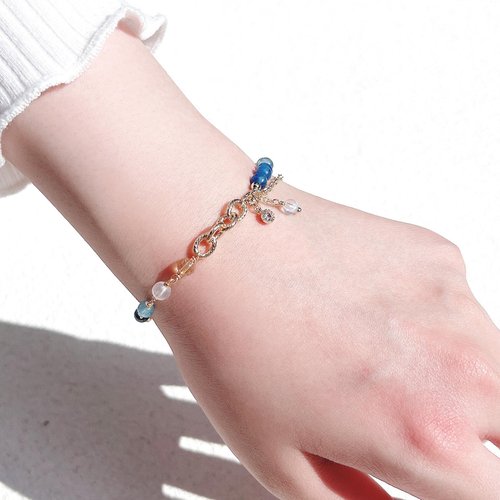 アクアマリン×シトリン♡ ྀི天然石ブレスレット♡ ྀི 楽天市場】パワーストーン ブレスレット シトリン・アクアマリン