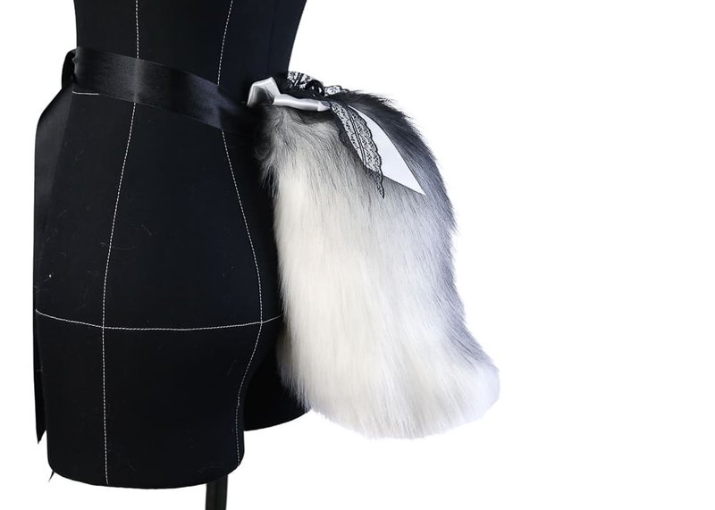 White and Grey Deer Tail - 其他 - 其他人造纖維 灰色