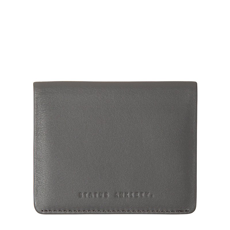 LENNEN Card Holder _Slate / Dark Gray - Wallets - Genuine Leather Gray