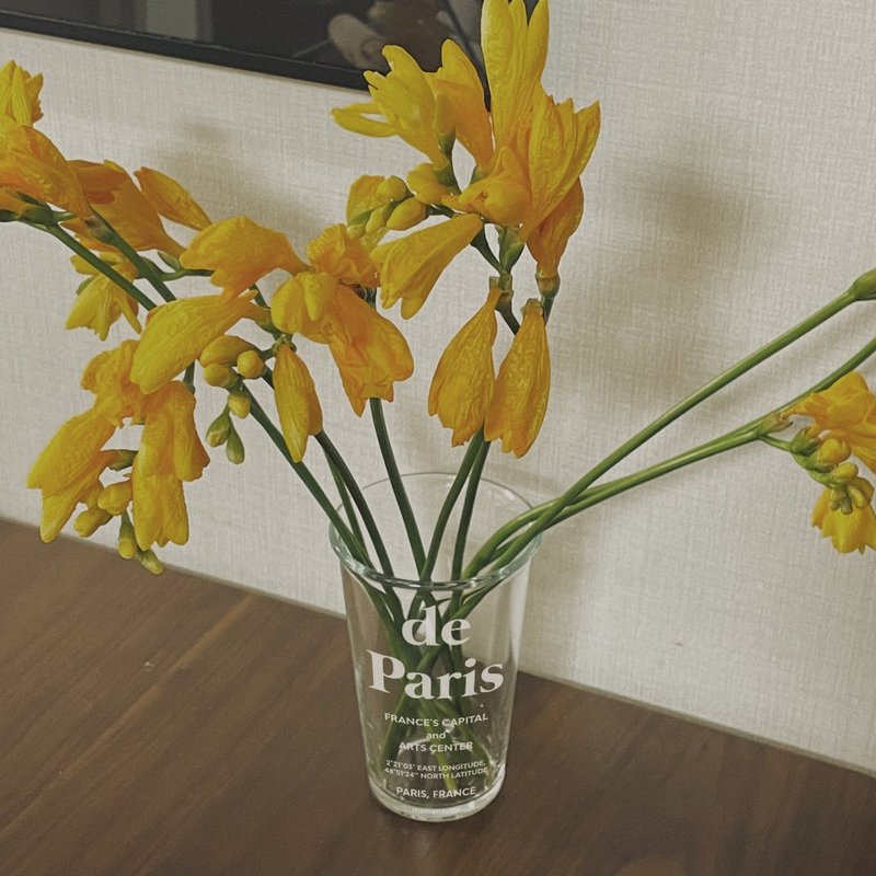 韓國mamanaube | de Paris杯子/咖啡杯/法式玻璃杯/交換禮物/花瓶 - 咖啡杯/馬克杯 - 玻璃 白色