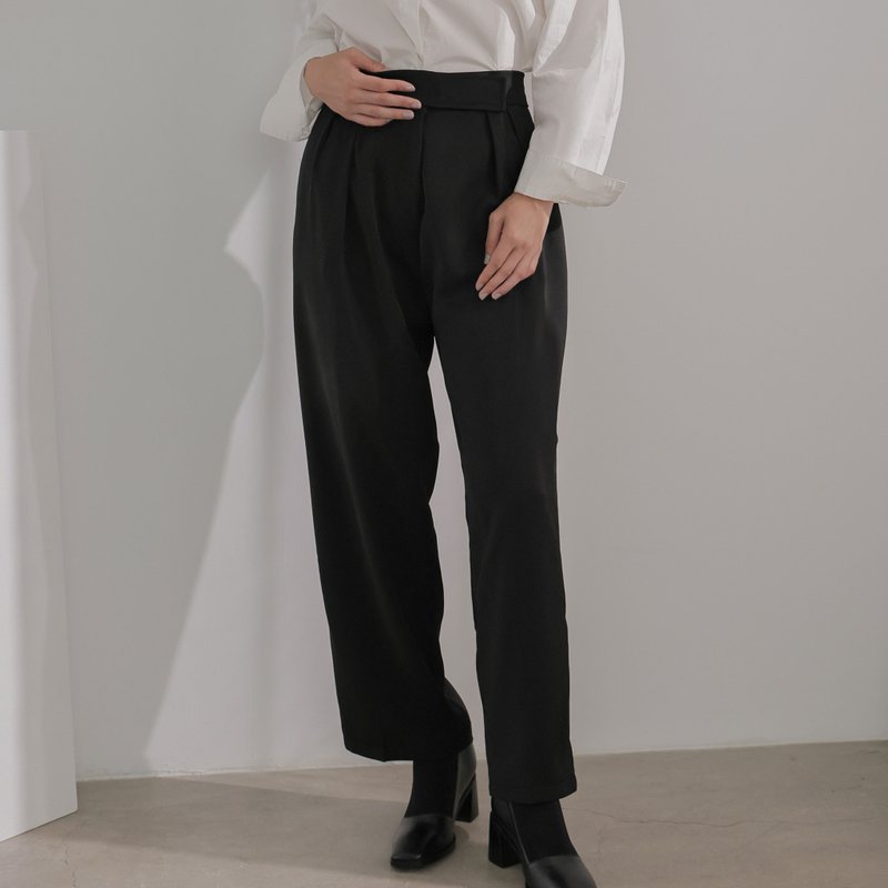 Devil Sticky Girdle - Wide Pants - จัมพ์สูท - เส้นใยสังเคราะห์ สีดำ