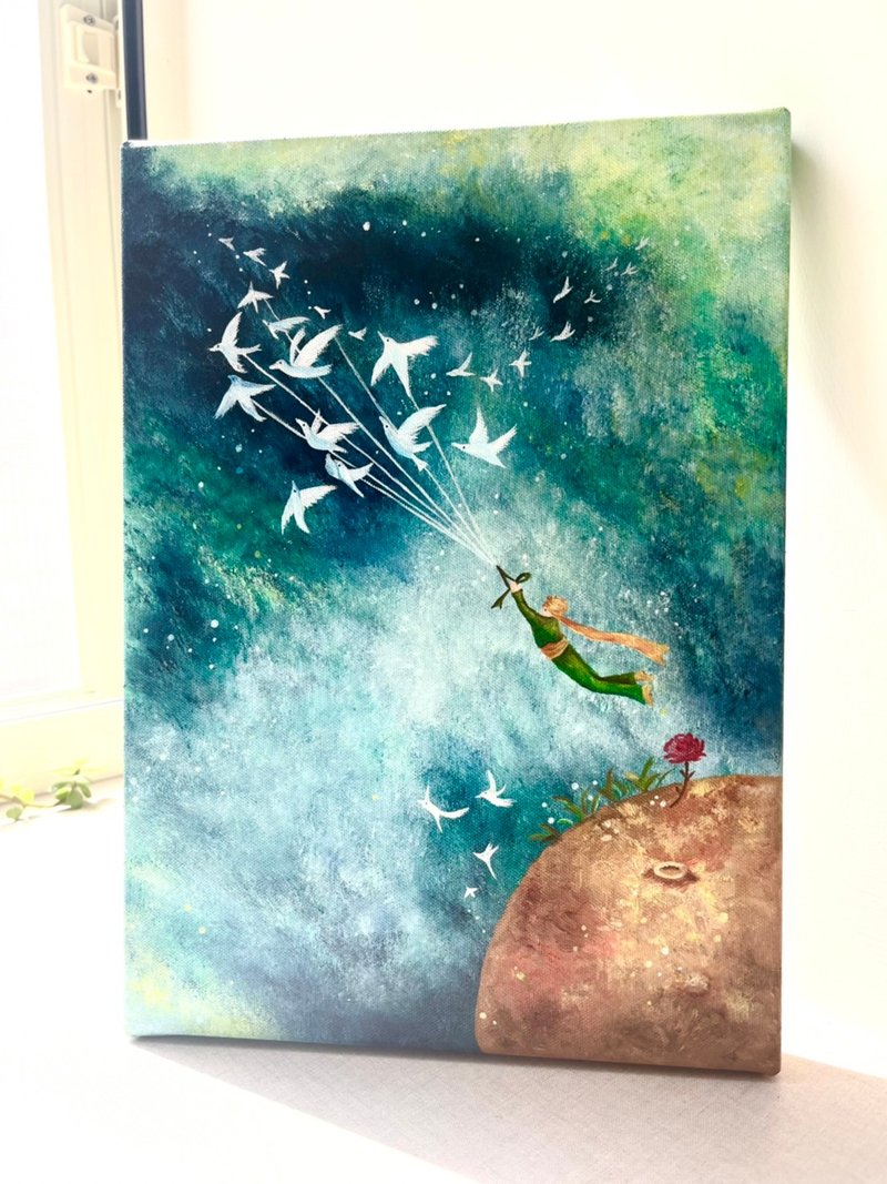 Custom Painting - The Little Prince - Posters - Other Materials Multicolor