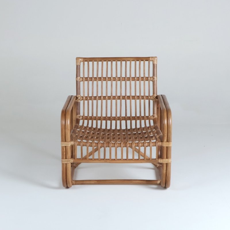 Rattan Chair-Natural Color-Nordic Rattan Chair/Indoor Chair/Indoor - Chairs & Sofas - Other Materials Brown