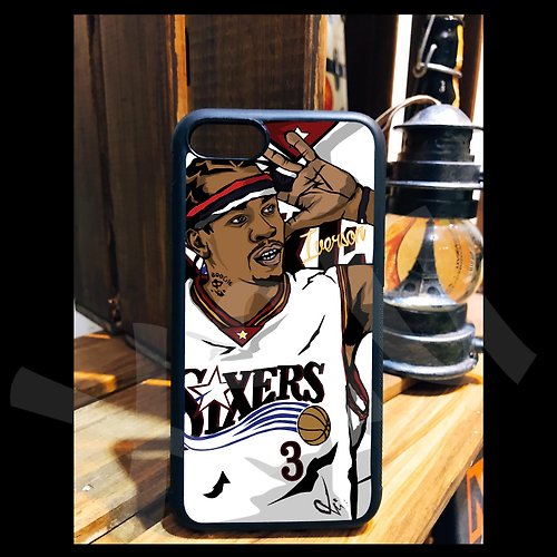 CHIC SHOP 插畫設計館 Allen Iverson NBA 球星 手繪 客製 手機殼 iPhone 14 13 12 11 X