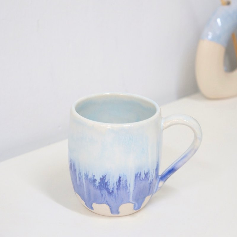 Wave glaze coffee cup - Mugs - Pottery Blue