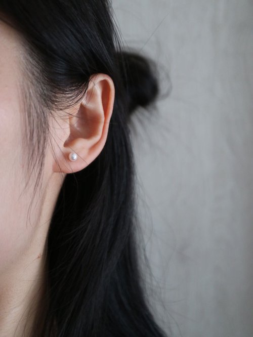 KOKO PEARL JEWELRY 日本直送 稀有點位 4mm 4.5mm Akoya海水珍珠耳釘 耳環 18k金