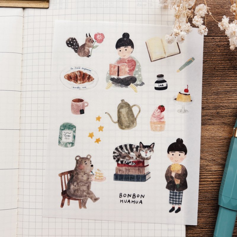 小日子 /手帳貼紙 - 貼紙 - 紙 