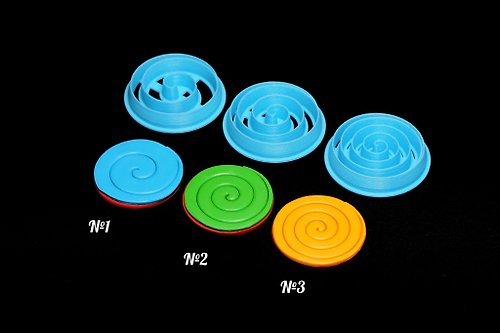 3D.Mr.Nick Cutter Spiral. Clay Cutter Set. Jewelry tools. Clay cutters set. Polymer clay