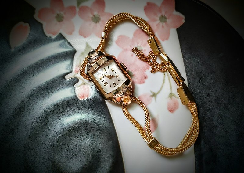 1930~1940年代 BENRUS 錶殼鍍10K經典女鏈錶 - 女裝錶 - 其他金屬 