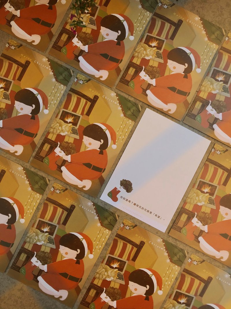 [Set Offer] Illustrated Christmas Card with Envelope - การ์ด/โปสการ์ด - กระดาษ 