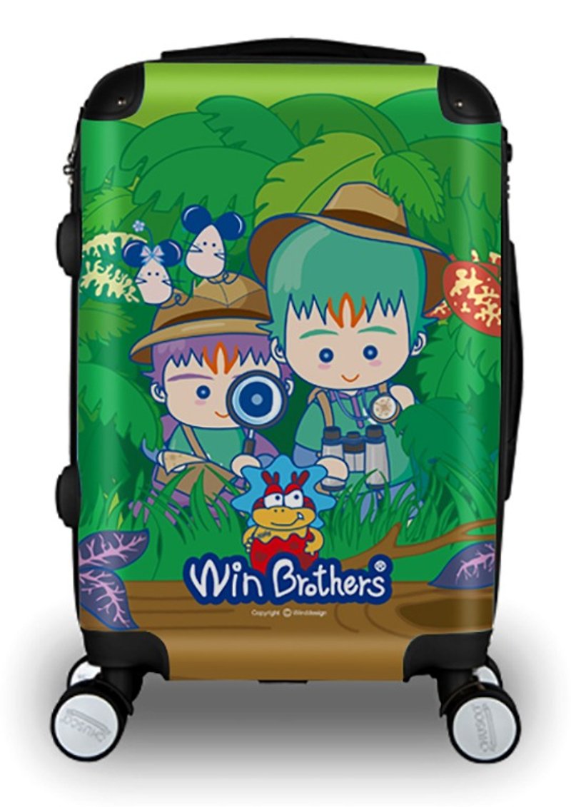二允兄弟叢林探險28吋行李箱/登機箱 - 其他 - 其他材質 綠色
