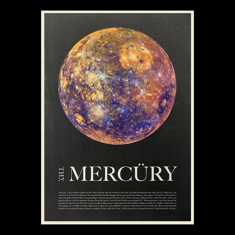 The Mercury Mercury A3 Poster - Cards & Postcards - Paper Black