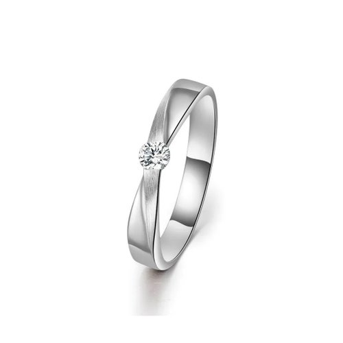 KOR 蔻兒鑽石 結婚戒指 /幸福纏綿 鑽石白鋼女戒