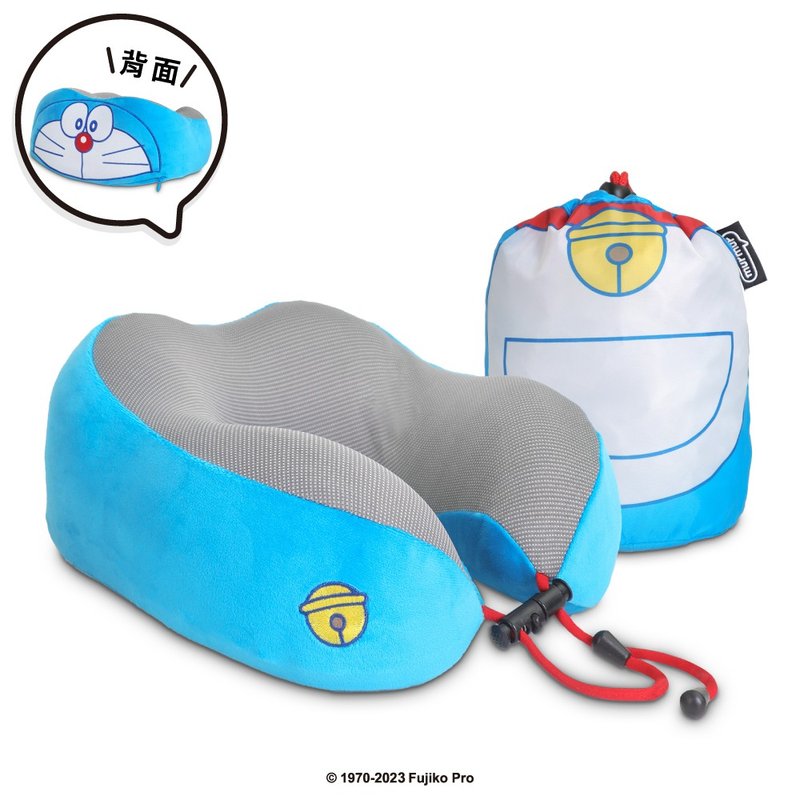 Travel foldable neckpillow - Little Red Riding Hood blue - Neck & Travel Pillows - Polyester Blue