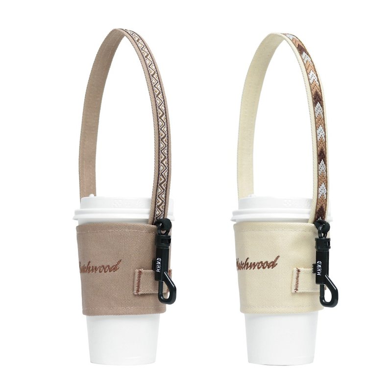 Cup sleeve anti-lost charm hand-cranked drink cup holder drink bag full five get one free - Beverage Holders & Bags - Cotton & Hemp Khaki