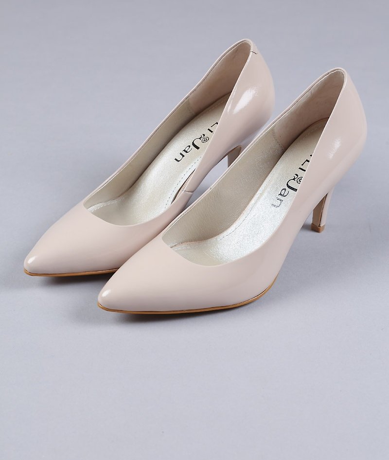 [Sports sum] micro open toe sexy pointed silent stiletto shoes _ temperament bare (only 24.5) - รองเท้าอ็อกฟอร์ดผู้หญิง - หนังแท้ สีกากี