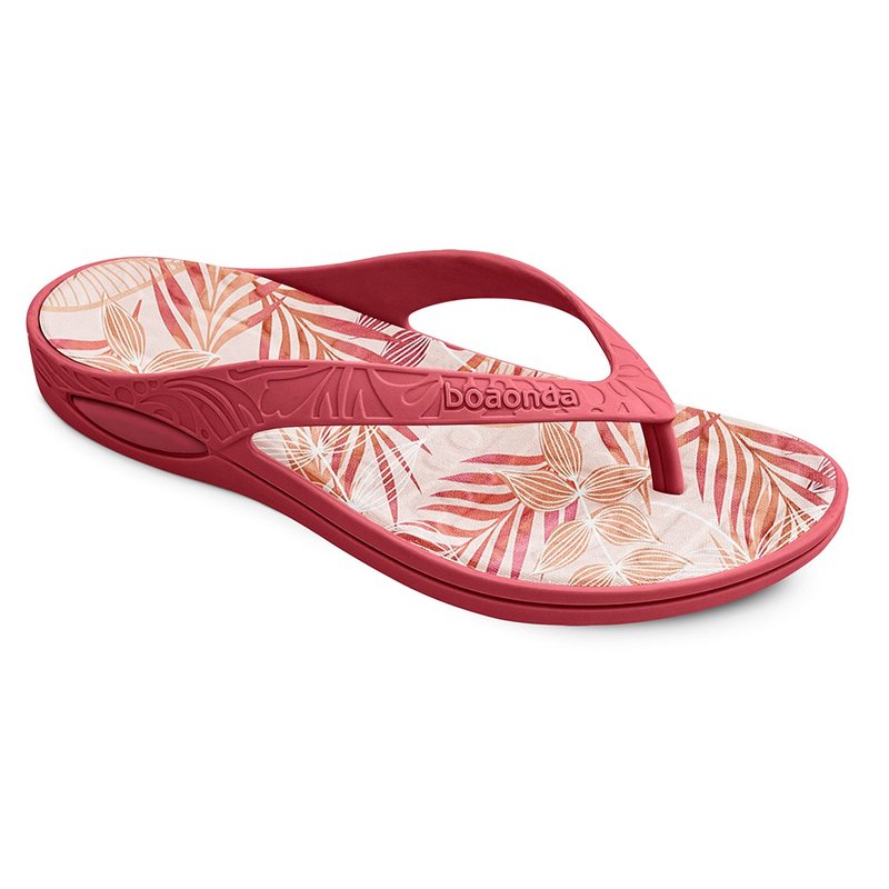 【BOAONDA】Brazilian original design | LILLY 004-GOIABA casual slippers for women - Slippers - Eco-Friendly Materials 