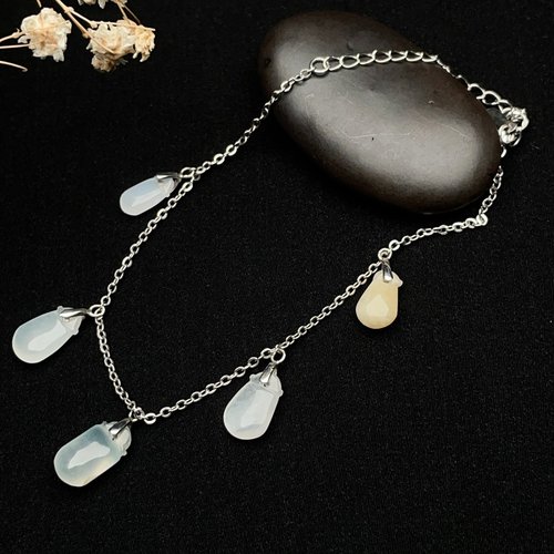 瓔珞珠寶盒 E.L.Jewelry Box 冰糯種多彩翡翠福袋925純銀手鍊 | 天然緬甸玉翡翠A貨