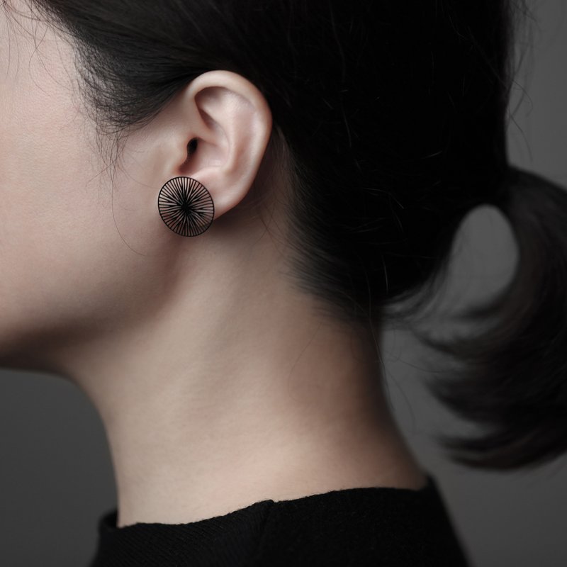 moorigin 蕈菇耳環 | 可改夾式・醫療鋼・抗過敏・不掉色 - 耳環/耳夾/耳骨夾 - 不鏽鋼 