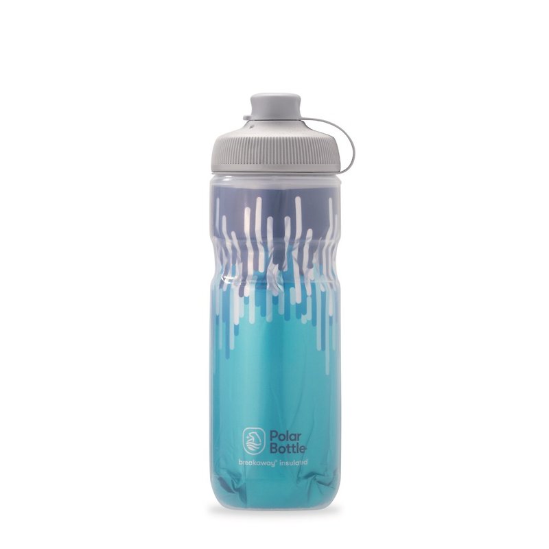 Polar Bottle 20oz MUCK 雙層保冷噴射水壺 ZIPPER 水藍 - 運動配件 - 塑膠 藍色