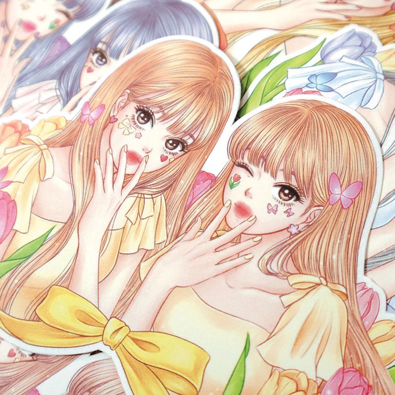 Twin2 stickers - 貼紙 - 紙 