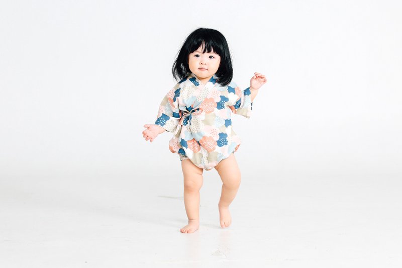 Baby Kimono -Summer Blossom - Onesies - Other Materials Pink