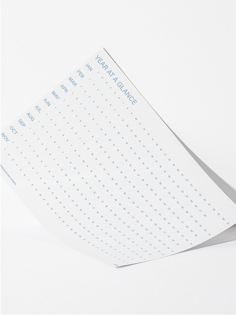 calendar poster ・年總覽海報 - 海報/掛畫/掛布 - 紙 白色
