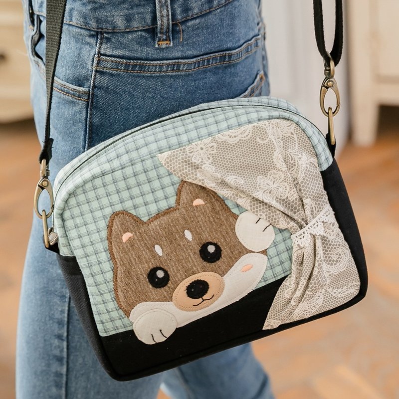 Meng Meng Chai Curtain Crossbody Backpack [710358] - กระเป๋าแมสเซนเจอร์ - ผ้าฝ้าย/ผ้าลินิน หลากหลายสี