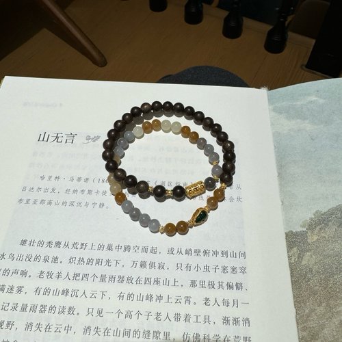 Angel's tears 天使之淚 Jewelry Design 6mm天然原生小葉紫檀木和田玉多寶珠危料葫蘆設計多圈手串項鍊s